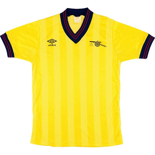 Authentic Camiseta Arsenal 2ª Retro 1983 1984 Amarillo